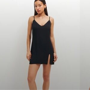 Reformation Marlowe Mini Dress in Black size xs
